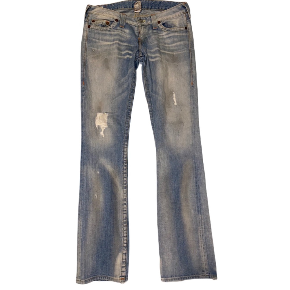 True Religion Distressed Bootcut Jeans (LIKE NEW)
